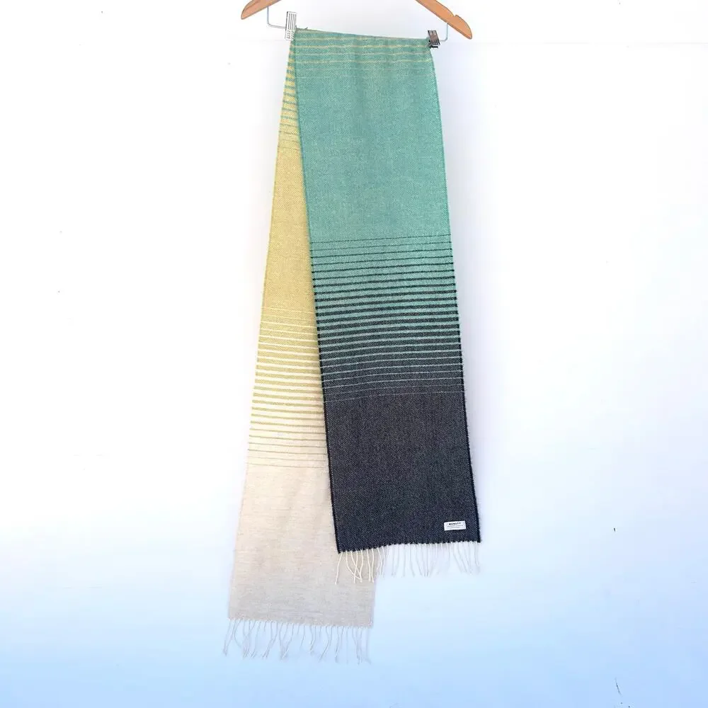 McNutt of Donegal Lambswool Jasmine Scarf Long Wide Ombre Irish Wrap Shawl
